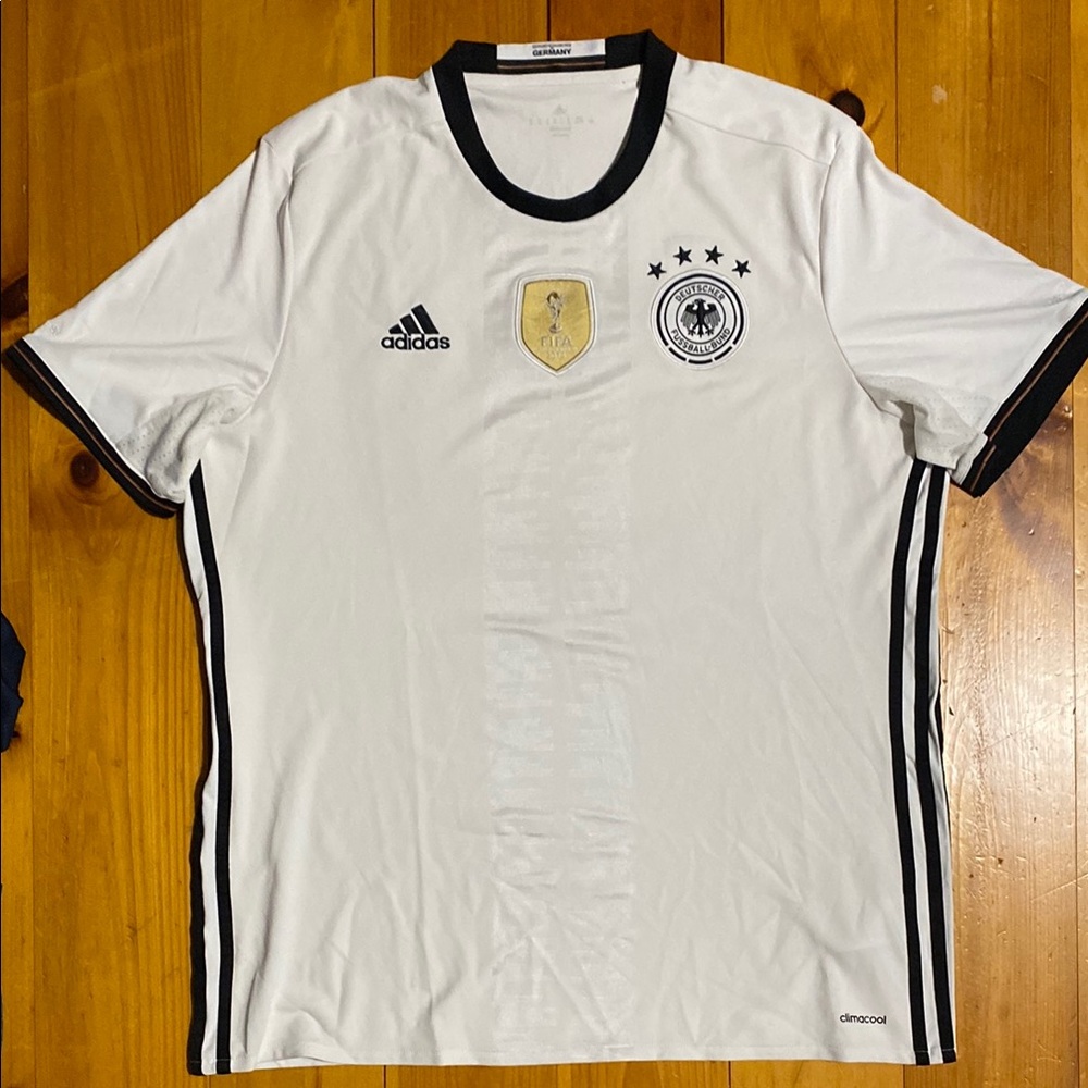Germany World Cup Winer 2014 White Soccer Jersey with patch - Adidas